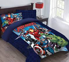 Marvel Avengers Forever Twin Comforter Set With Fitted Sheet Avengers Bedding Comforter Sets Bedding Sets