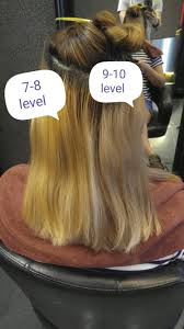 The different stages of bleaching hair take the hair color at the level achieved by this process. You Must Pre Lighten Your Hair To Level 9 10 In Order To Get Rid Of Brassy Tones Yellow Blonde Hair Brassy Hair Tone Orange Hair