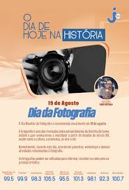 Clique no botão da rede social para publicar recados, imagens e fotos de dia do fotógrafo. O Dia Mundial Da Fotografia E Comemorado Anualmente Em 19 De Agosto Rede Jota Fm