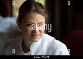 Sarah Frankland seen at the Pennyhill Park hotel where she is the head  pastry chef during the Show. Sarah is currently a contestant in The Great  British Bake Off Stock Photo -