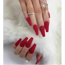 Red Coffin Shape With Matte Red Matte Nails Nails Nails Inspiration Coffin nails design, acrylic coffin nails, coffin nail designs summer, fall coffin nails, long , glitter coffin nails,classy coffin nails, summer coffin nails 19+ acrylic nails squoval marble squoval nails are a perfect decision for those of you who can't decide between square or oval nail shape. red coffin shape with matte red matte
