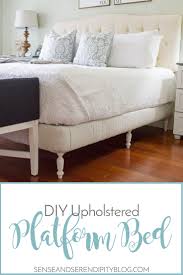 Meridian furniture bliss collection modern | contemporary velvet upholstered bed with deep button tufting and storage compartments in rails and footboard, white, queen. Diy Upholstered Platform Bed Sense Serendipity Make Your Own Bed Frame