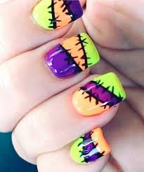 Fall is the time of year for hot apple cider falling leaves and bonfires. 60 Easy Halloween Nail Art Designs For October Koees Blog