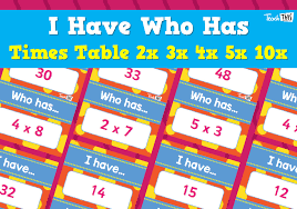 i have who has times tables 2x 3x 4x 5x 10x classroom games teacher resources times tables