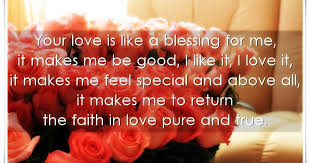 We are blessed to be a blessing and we are overcomers by the. Your Love Is Like A Blessing For Me Silver Quotes