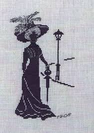 Browse by theme and level to find the design of your dreams! Silhouette Lady 1908 Cross Stitch Kit By Oehlenschlagers