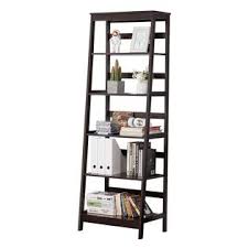 Average rating:(3.9)out of 5 product titleconvenience concepts american heritage ladder bookcase with file drawer. Yaheetech 5 Tier Wood Leaning Ladder Shelf Bookcase Bookshelf In Espresso Finish