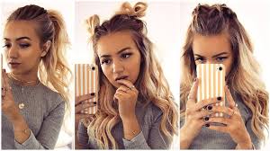 This hairstyle is super cute. 8 Quick And Easy Hairstyles For Long And Short Hair Youtube