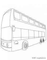 Coloriage Autobus Anglais Couleur Dessin Gratuit A Imprimer