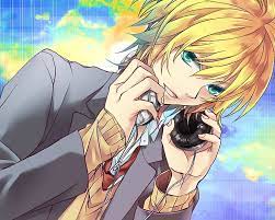 A special japanese animation movie of branz mega kuningan is finally released! Hd Wallpaper Yellow Haired Male Anime Character Kagamine Len Guy Green Eyes Wallpaper Flare