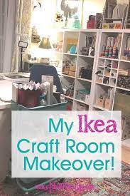 Ikea furniture can be turned into wonderful craft room tables and desks that are affordable, customizable, and full of storage! My Ikea Kallax And Alex Desk Craft Room Makeover Artsy Fartsy Life