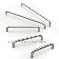 There are 50778 cabinet handles for sale on etsy, and they cost 5,14 $ on average. Cabinet Pull D Handles Brushed Stainless Steel Various Sizes