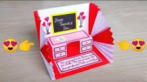 Slide photo into the slit you cut in the baseball glove. Teachers Day Greeting Card Handmade Easy Drawing Ideas Art And Crafts