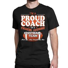 custom proud football coach shirt gift