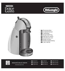 Months and years go by, and the idea that it's time to decalcify it begins to haunt your head. Delonghi Nescafe Dolce Gusto User Manual Pdf Download Manualslib