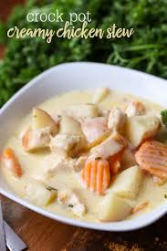 Crock Pot Chicken Stew Recipe Video Lil Luna Recipe Creamy Chicken Stew Chicken Crockpot Recipes Stew Chicken Recipe