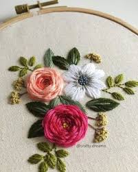 Learn How Embroidery In Point Web Beautiful Roses Free Courses Brazilian Embroidery Embroidery Kits Floral Embroidery Patterns