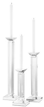 Blacksmith forged candle holder from black pipe. Casa Padrino Luxury Crystal Glass Candle Holder Set Of 3 Hotel Restaurant Accessories