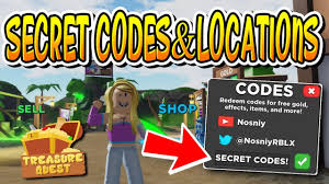 Codes r0bl0x treasure quest : Secret Codes And Locations In Treasure Quest Roblox Youtube