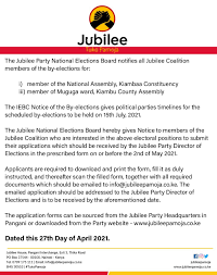 In a gazette notice dated april 23, the commission has asked political parties seeking to contest the seats to submit names of candidates taking part in a party primary and date of party primary by may 3. Facebook