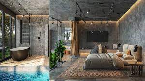 Modern kitchen, bedroom and bathroom get a touch of gold 6 photos. Modern Bedroom Design For A Musician By Visualization