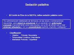 Se trata, por lo tanto, de un área asistencial cuyo desarrollo científico es muy joven. Sedacion Paliativa