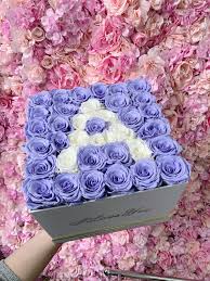 eternal fleur the four season rose custom letter a roses in a box beautiful red roses flower letters mothers day flowers