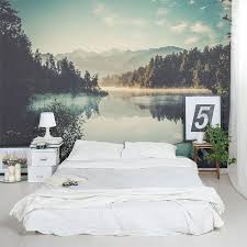 Morning At The Lake 8 X 144 3 Piece Wall Mural Removable Wall Murals Wall Murals Custom Wall Murals