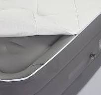 Zip-off Quilted Cover Inflatable Queen Size Air Mattress with Built-in Air Pump