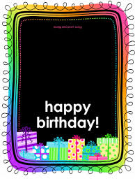 Birthday card with cartoon funny. Birthday Card Gifts On Black Background Half Fold