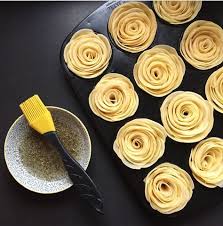 Kartoffelrosen Kartoffelrose Weihnachtsessen Rezepte Kartoffelscheiben