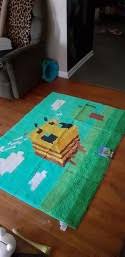 By shearing a bee nest (with shears of course), in between 3 wood . 3 4 X4 6 Minecraft Bee Accent Rug Target