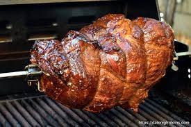 Perfect Sirloin Roast On The Rotisserie Date Night Doins Bbq For Two Roast Beef Recipes Sirloin Roast Bbq Roast Beef