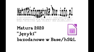 Harmonogram matur 2020 przedstawiamy poniżej: Zad 5 Jezyki Matura 2020 Informatyka Base Youtube