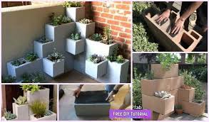 Lowe's stocks four different types of cement building blocks. Diy Vertical Corner Cinder Block Planter Tutorials Video