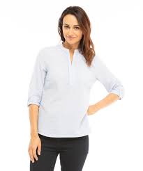 Robe bleu ciel pas cher longue femme pour mariage cortège en. Blouse Manches Longues Femme Chemise Blouse Mode Femme Terre De Marins