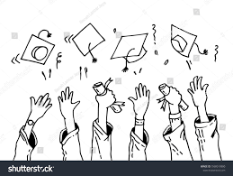 Doodle Hands Up Hands Clapping Applause Gestures Succes Congratulation Graduation Vector Illustration Congratulations Graduate Graduation Drawing Doodles