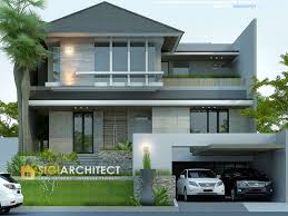 Rumah tropis modern dengan sentuhan industrial | elora house. Jasa Arsitek Desain Rumah Tropis Villa Mewah Kantor Interior