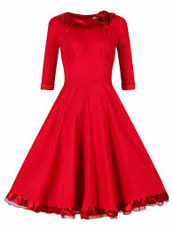 Robot Check Retro Style Dress 50s Fashion Dresses Vintage Dresses 50s