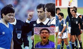Name team born died m pl. Diego Maradona Could Have Been Sent Off Before 1990 World Cup Final For Swearing Referee Reveals Daily Mail Online