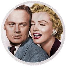 Richard Widmark and Marilyn Monroe