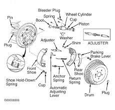 Describe the meaning of the c13 in the diagram component q. Rear Brake Shoes Toyota Sequoia 2001 Repair Toyota Service Blog