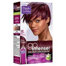 Dark And Lovely Hair Color Passion Plum Purple 1 0 Ea Pack Of 2 Permanent Hair Color Dark Hair Dye Hair Color