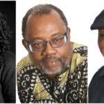 Deborah Jack, Dorbrene O'Marde, Fabian Badejo, winners of the Presidents  Award from St. Martin Book Fair 2021.