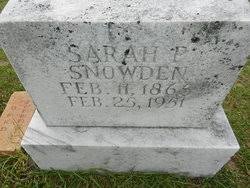 Sarah Pinkney May Snowden (1865-1951)