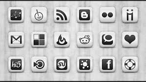 Black And White Social Media Icons For Email Signature Square Matte White Icons Social Icons Social Media Icons Free Social Media Icons