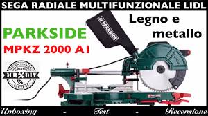 Sega Circolare Multifunzionale Lidl Parkside Mpkz 2000 A1 Metallo Legno Recensione Youtube