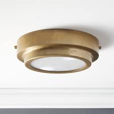 Shop Nina Alabaster Brass Flush Mount Lamp Lit From Within Modern Flush Mount Lighting Flush Mount Lighting Flush Mount Ceiling Lights