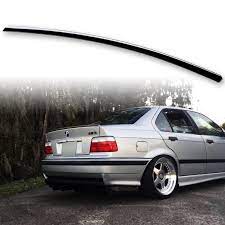 Artic silver bmw e36 m3, sporting a set of lightweight forgestar wheels, a pristine interior, an aero kit, packed with brembo brakes. Fyralip Painted Rear Trunk Lip Spoiler For Bmw E36 Sedan Cosmos Black Pearl 303 Ebay