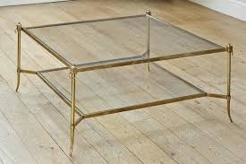Large Metal And Glass Coffee Table Hoytcontractors Co With Images Brass Coffee Table Living Room Square Glass Coffee Table Glass Coffee Table